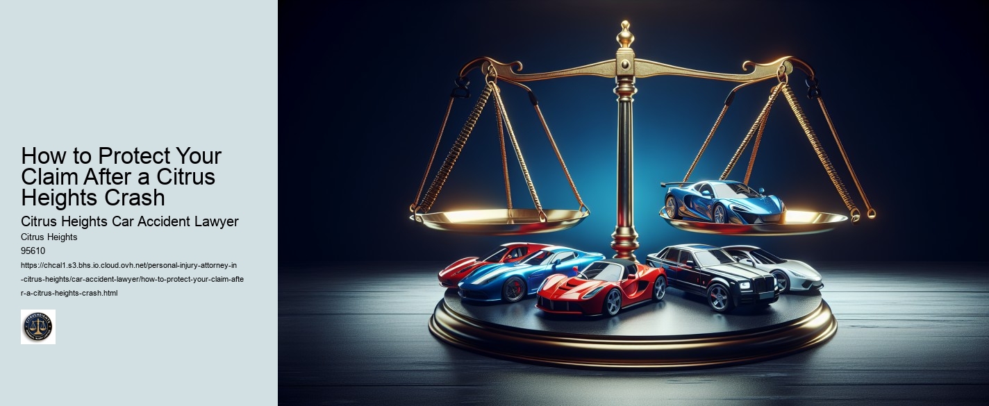 How to Protect Your Claim After a Citrus Heights Crash